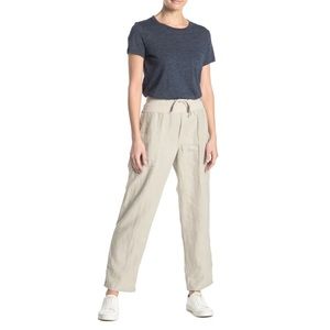 Standard James Perse Cream Linen Utility Pant